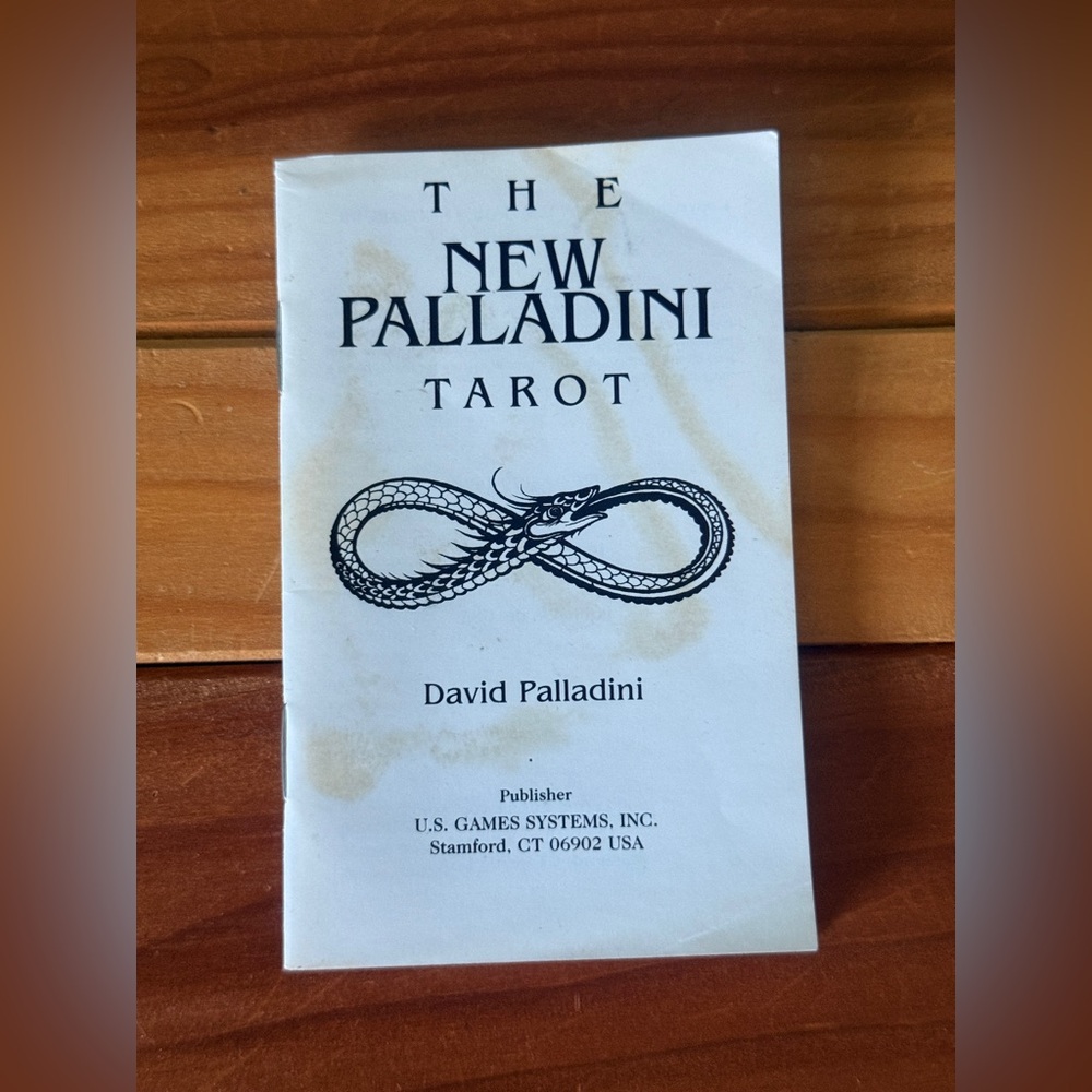 New Palladini Tarot 1996 Companion Booklet ONLY 35 Pages by David Palladini